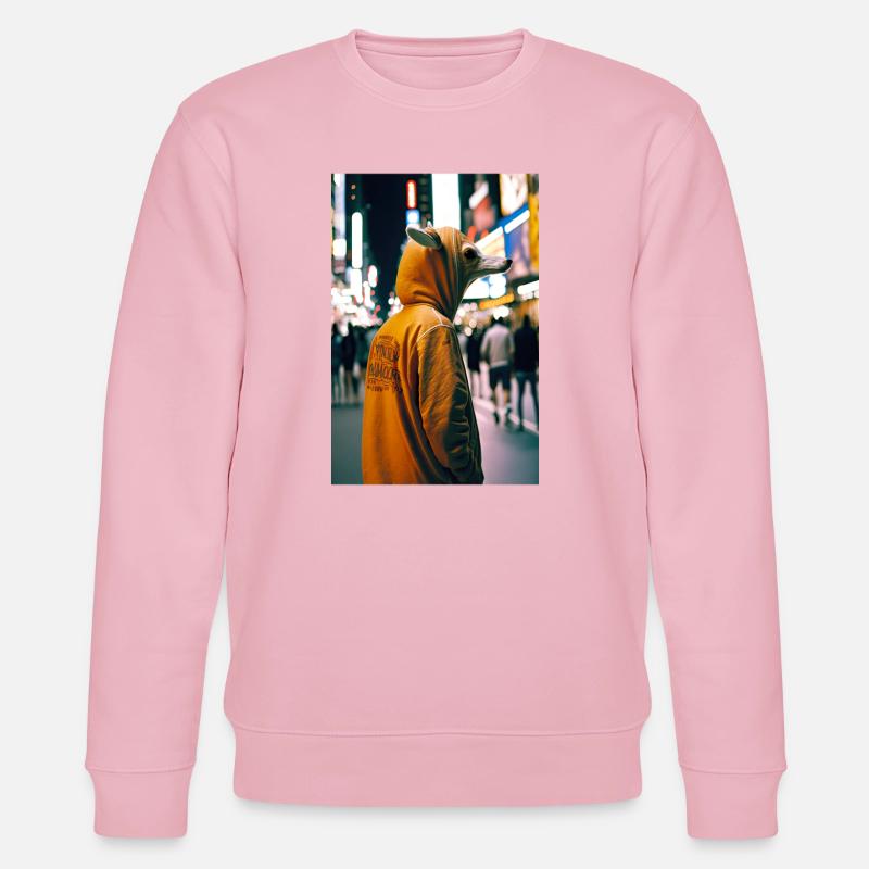 Antropomorf 08 - Stanley/Stella økologisk unisex-sweatshirt CHANGER - lys rosa