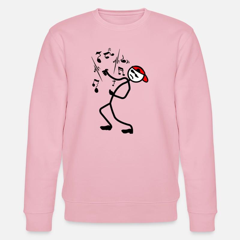 Luftgitarre - Stanley/Stella Unisex Bio-Sweatshirt CHANGER - Hellrosa