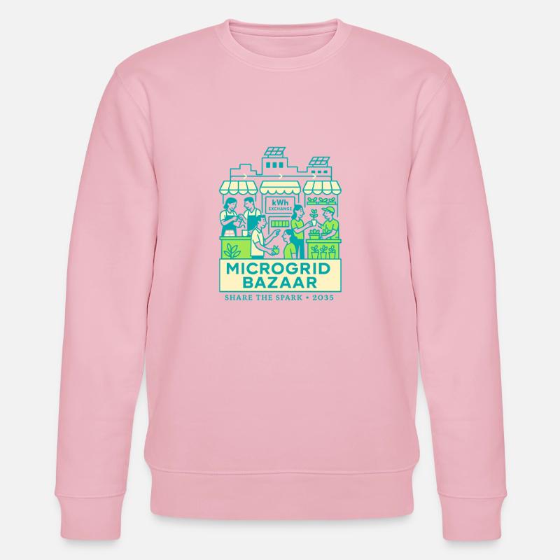 Microgrid Bazaar - Stanley/Stella Unisex Bio-Sweatshirt CHANGER  - Hellrosa