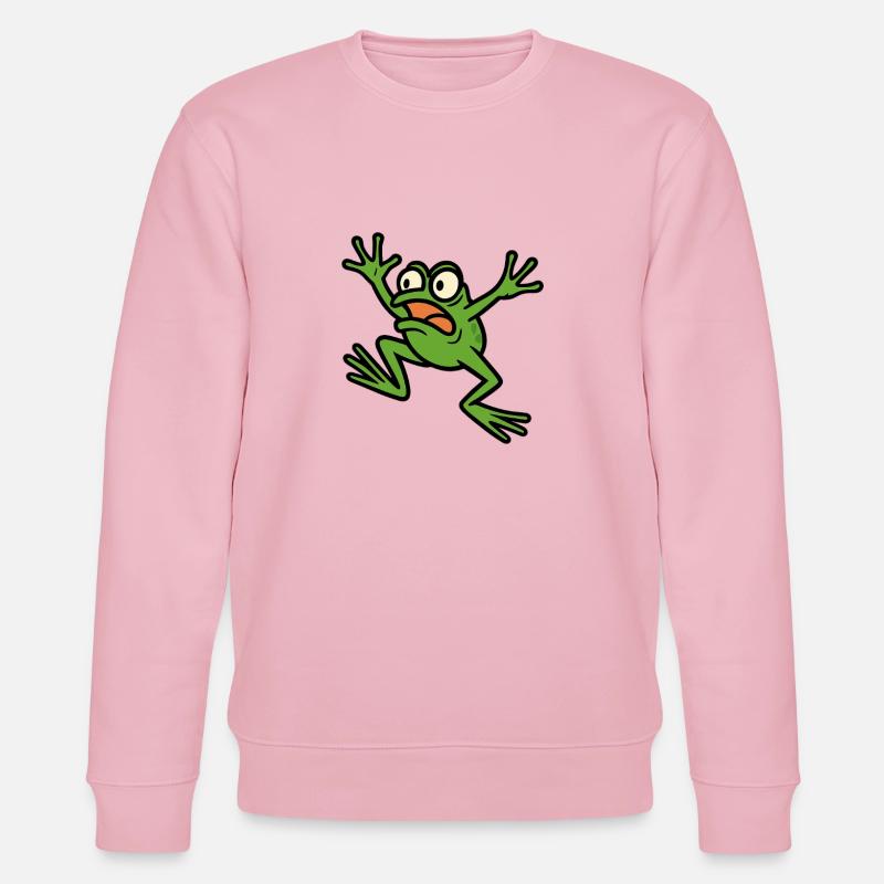 Panik-Frosch - Stanley/Stella Unisex Bio-Sweatshirt CHANGER  - Hellrosa