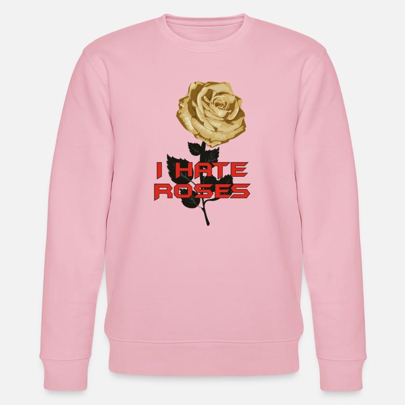 Die Hate Roses - Stanley/Stella Unisex Bio-Sweatshirt CHANGER  - Hellrosa