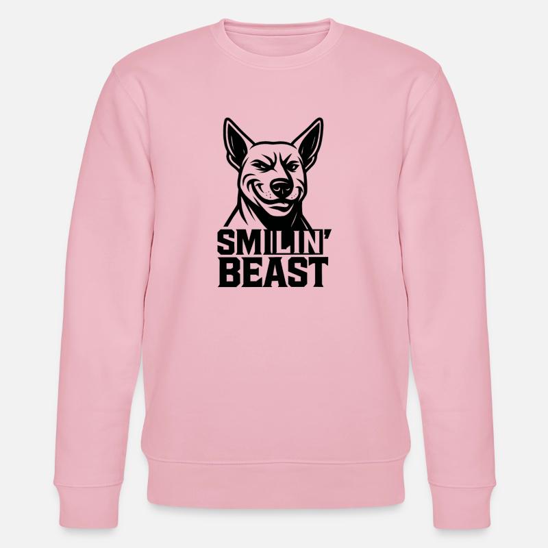 Smiling Beast - Stanley/Stella Unisex Bio-Sweatshirt CHANGER  - Hellrosa
