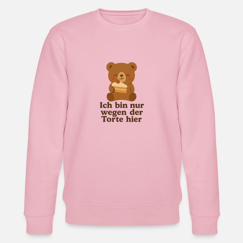 Fuer die Torte - Stanley/Stella Unisex Bio-Sweatshirt CHANGER  - Hellrosa