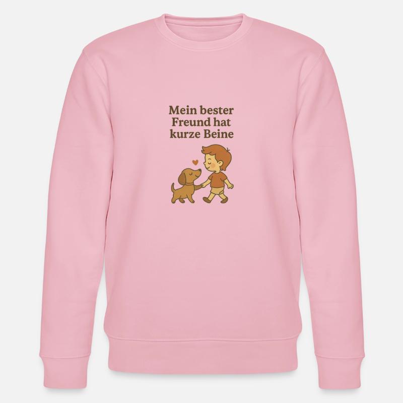 Dackelliebe - Stanley/Stella Unisex Bio-Sweatshirt CHANGER  - Hellrosa