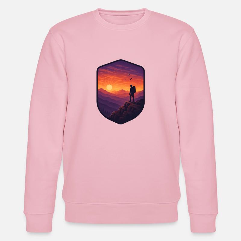 Sunset Ridge - Stanley/Stella Unisex Bio-Sweatshirt CHANGER  - Hellrosa