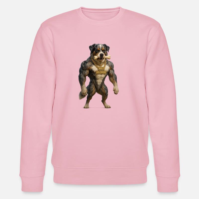 Boli - Der Höllenhund - Stanley/Stella Unisex Bio-Sweatshirt CHANGER  - Hellrosa