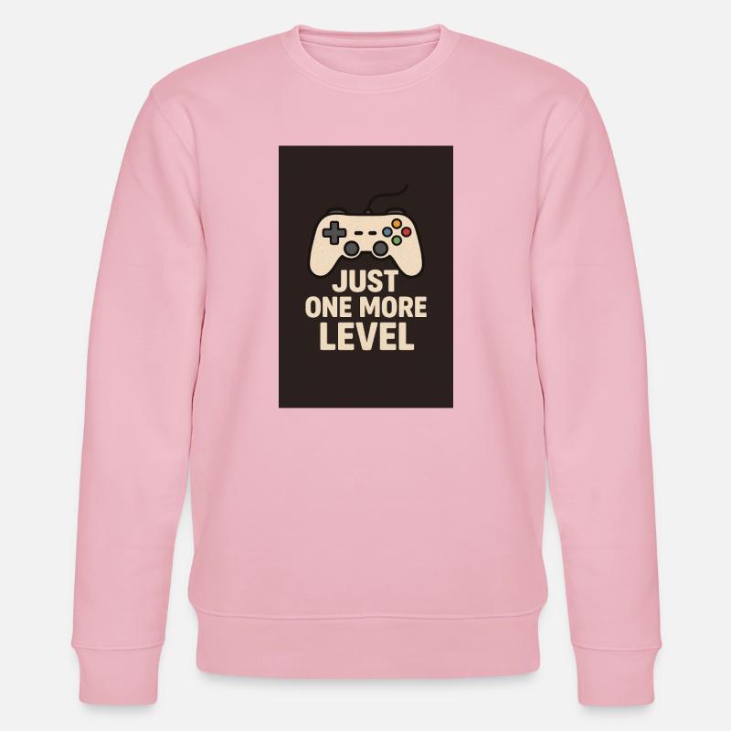 Just one more Level - Stanley/Stella Unisex Bio-Sweatshirt CHANGER  - Hellrosa