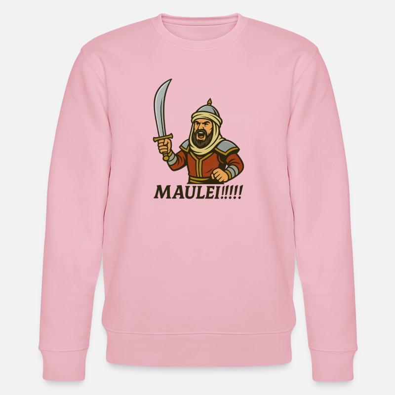 ⚔️ Arabischer Krieger mit Bart – „Maulei!!!“ - Stanley/Stella Unisex Bio-Sweatshirt CHANGER  - Hellrosa