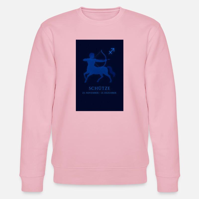 Sternzeichen Schütze mit Bogen & Sternbild - Stanley/Stella Unisex Bio-Sweatshirt CHANGER  - Hellrosa