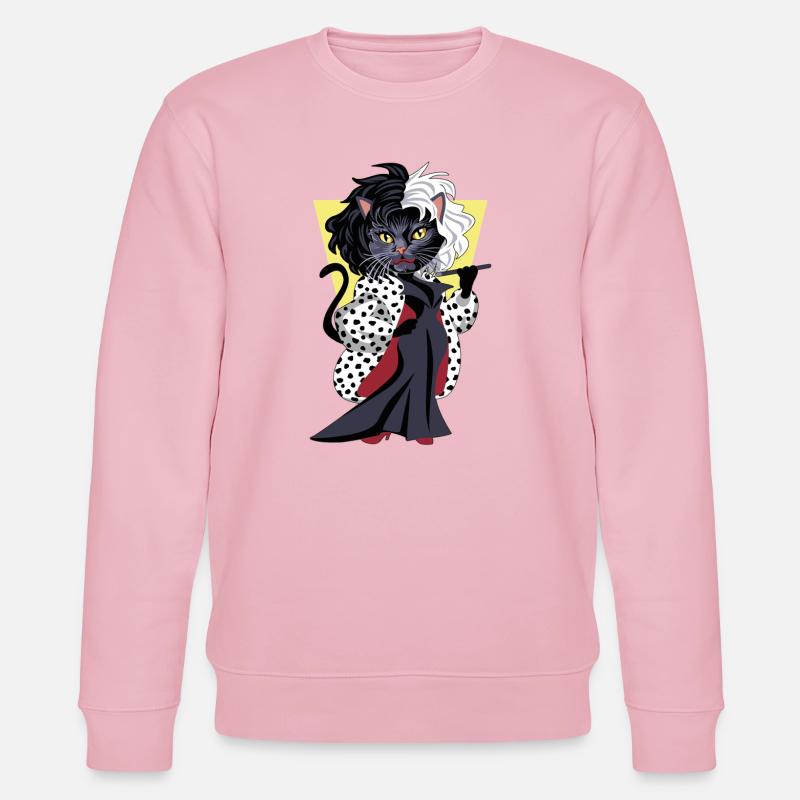 Katze von Vil - Stanley/Stella Unisex Bio-Sweatshirt CHANGER  - Hellrosa