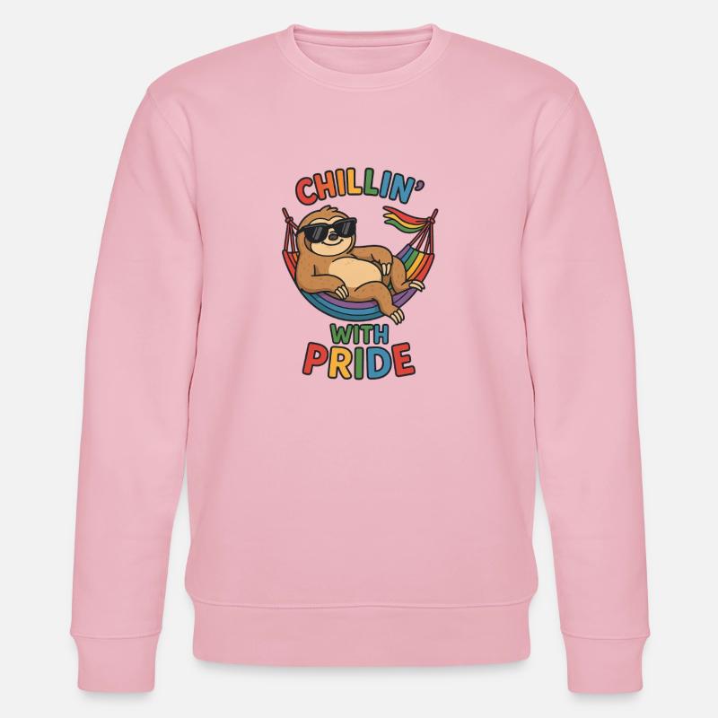 Fierté Arc-en-ciel Amour Égalité Diversité Queer - Sweat bio CHANGER Stanley/Stella Unisexe - rose pâle