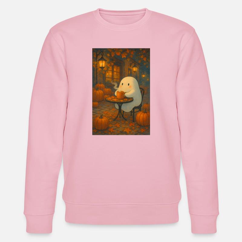Gespenst im Herbst - Stanley/Stella Unisex Bio-Sweatshirt CHANGER  - Hellrosa