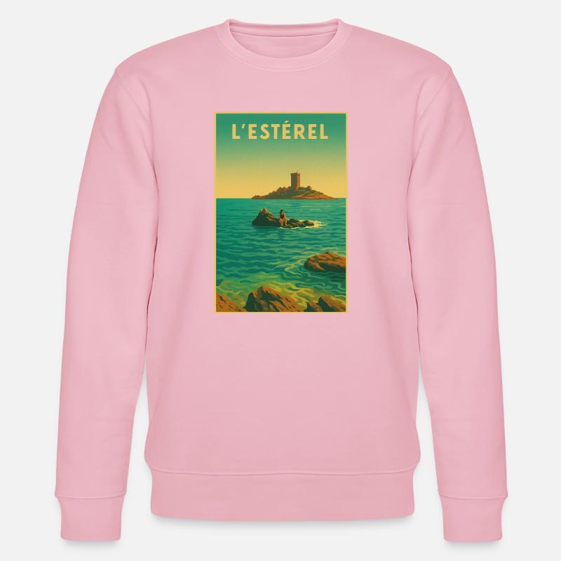 DIE GOLDENE INSEL - Stanley/Stella Unisex Bio-Sweatshirt CHANGER  - Hellrosa