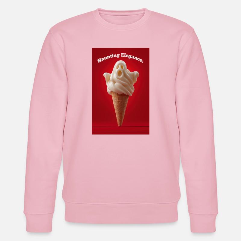Spukende Eiswaffel - Stanley/Stella Unisex Bio-Sweatshirt CHANGER  - Hellrosa