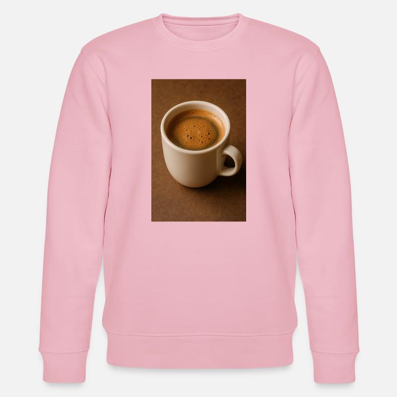 Eine Tasse Kaffee - Stanley/Stella Unisex Bio-Sweatshirt CHANGER  - Hellrosa