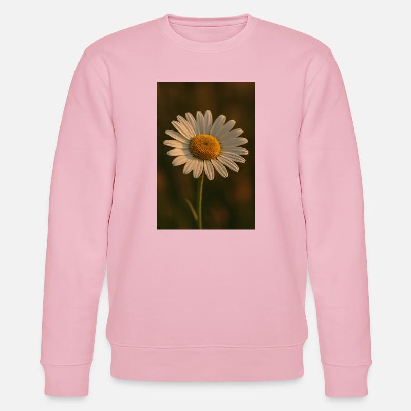Natur - Blumen - Gänseblümchen - Stanley/Stella Unisex Bio-Sweatshirt CHANGER  - Hellrosa