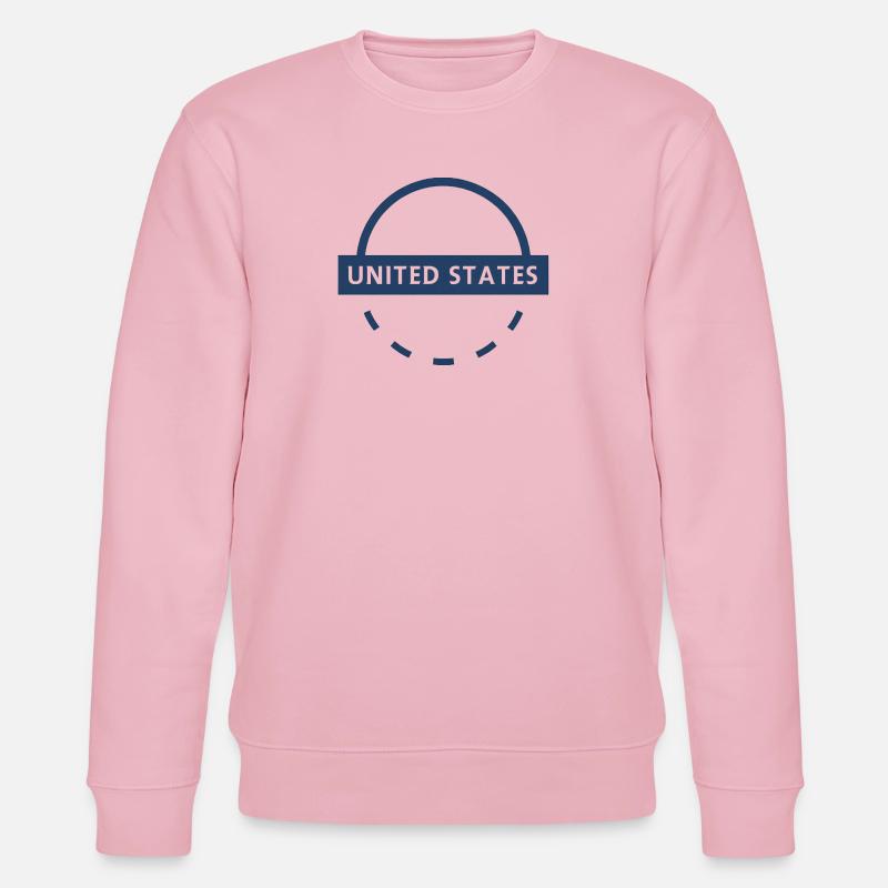 Emblème de l’arc des États-Unis - Sweat bio CHANGER Stanley/Stella Unisexe - rose pâle
