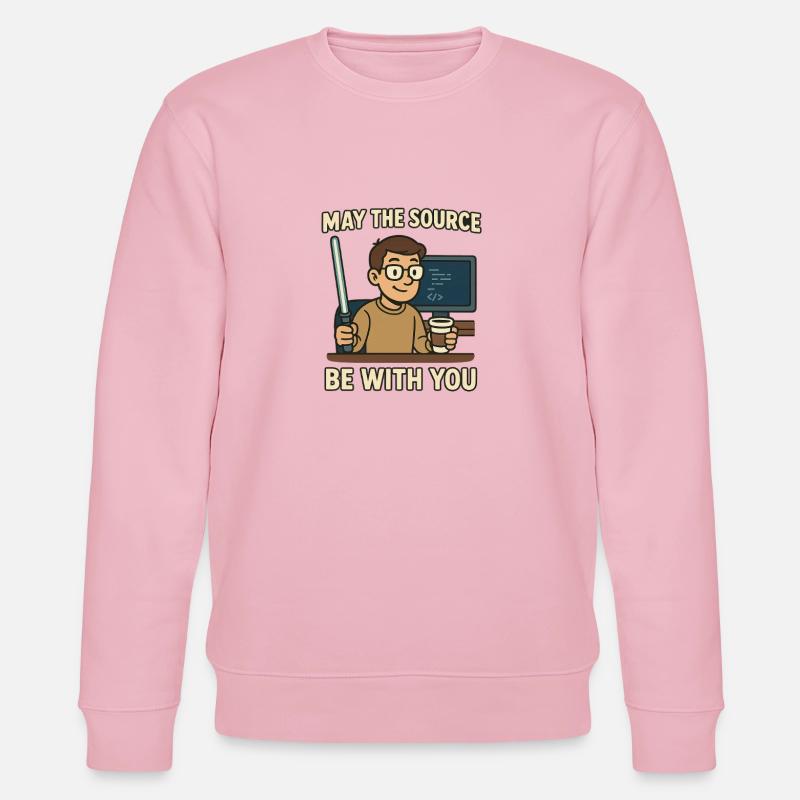 May The Source Be With You - Stanley/Stella Unisex Bio-Sweatshirt CHANGER  - Hellrosa