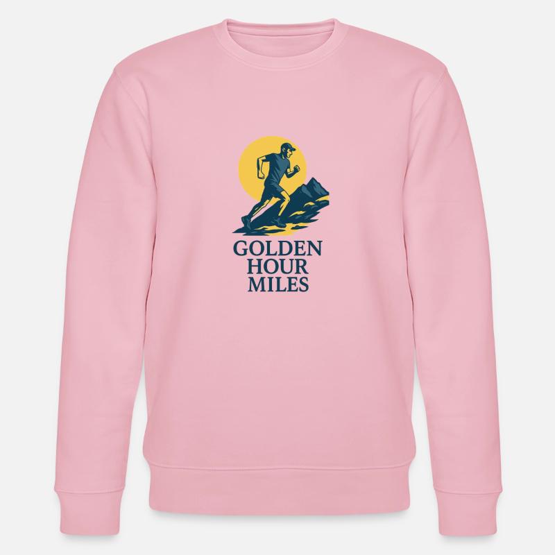 Golden Hour Miles Trailrunner - Stanley/Stella Unisex Bio-Sweatshirt CHANGER  - Hellrosa