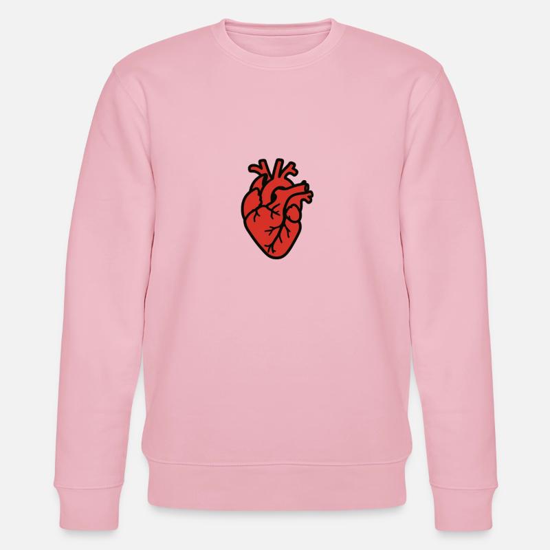 cuore_anatomico - Sweat bio CHANGER Stanley/Stella Unisexe - rose pâle