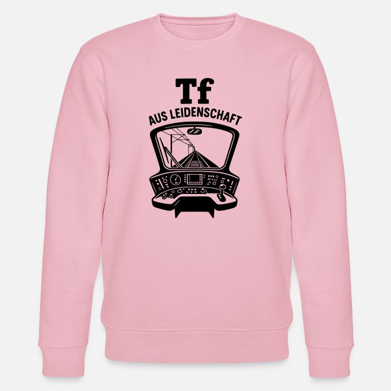 Triebfahrzeugführer Leidenschaft Lokführer - Stanley/Stella Unisex Bio-Sweatshirt CHANGER  - Hellrosa