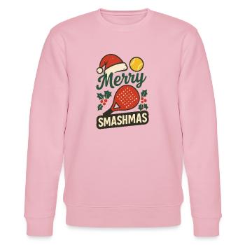 Merry Smashmas Padel Style - Sweat bio CHANGER Stanley/Stella Unisexe - rose pâle - Devant - Jaron (178cm) & Liana (172cm)