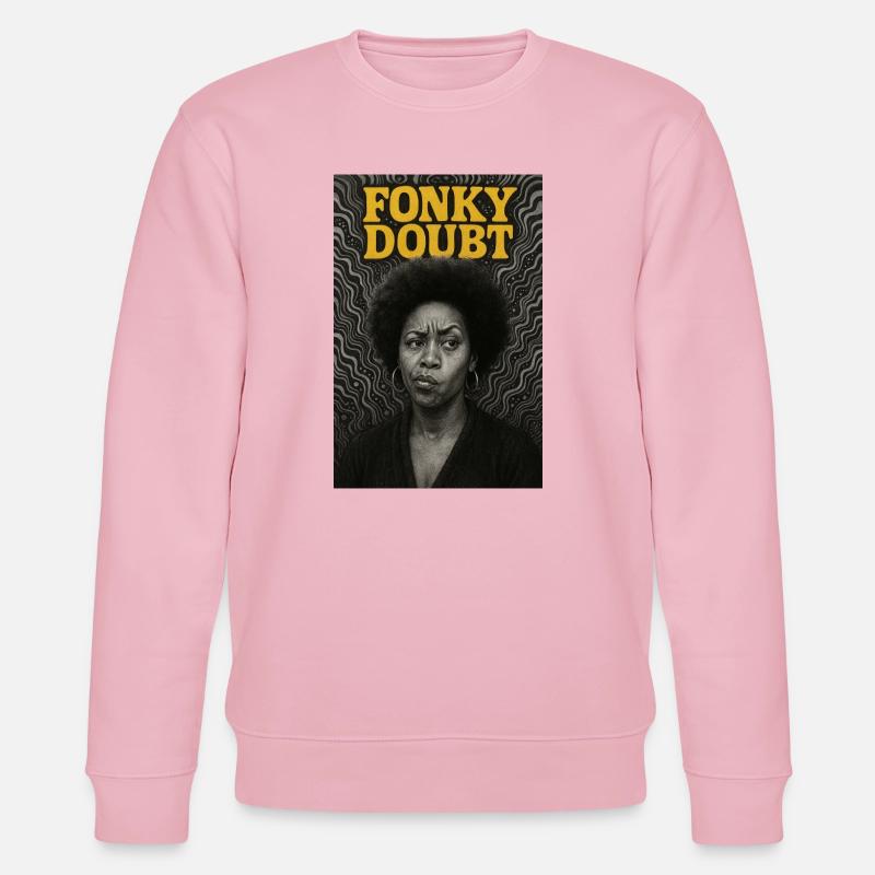 Porträt Afro Funky Doubt - Stanley/Stella Unisex Bio-Sweatshirt CHANGER - Hellrosa