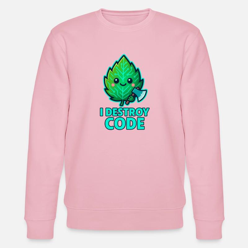 Guerrier Code de la Feuille Verte - Sweat bio CHANGER Stanley/Stella Unisexe - rose pâle