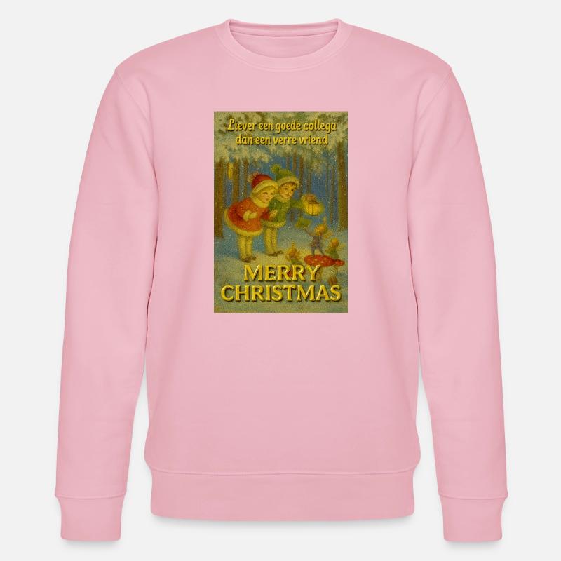 Weihnachtskollektion: Freundschaft über Distanz - Stanley/Stella Unisex Bio-Sweatshirt CHANGER  - Hellrosa