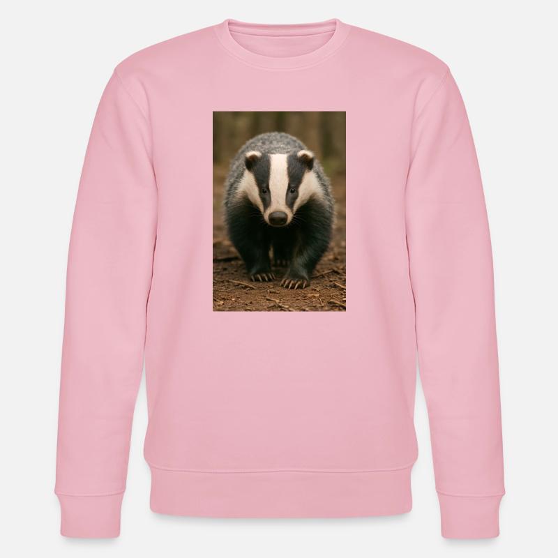 Badger Focus - Stanley/Stella Unisex Bio-Sweatshirt CHANGER  - Hellrosa