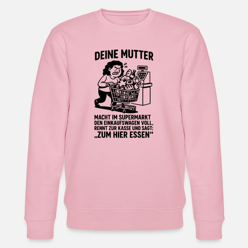Supermarché Découvrez votre blague de maman - Sweat bio CHANGER Stanley/Stella Unisexe - rose pâle