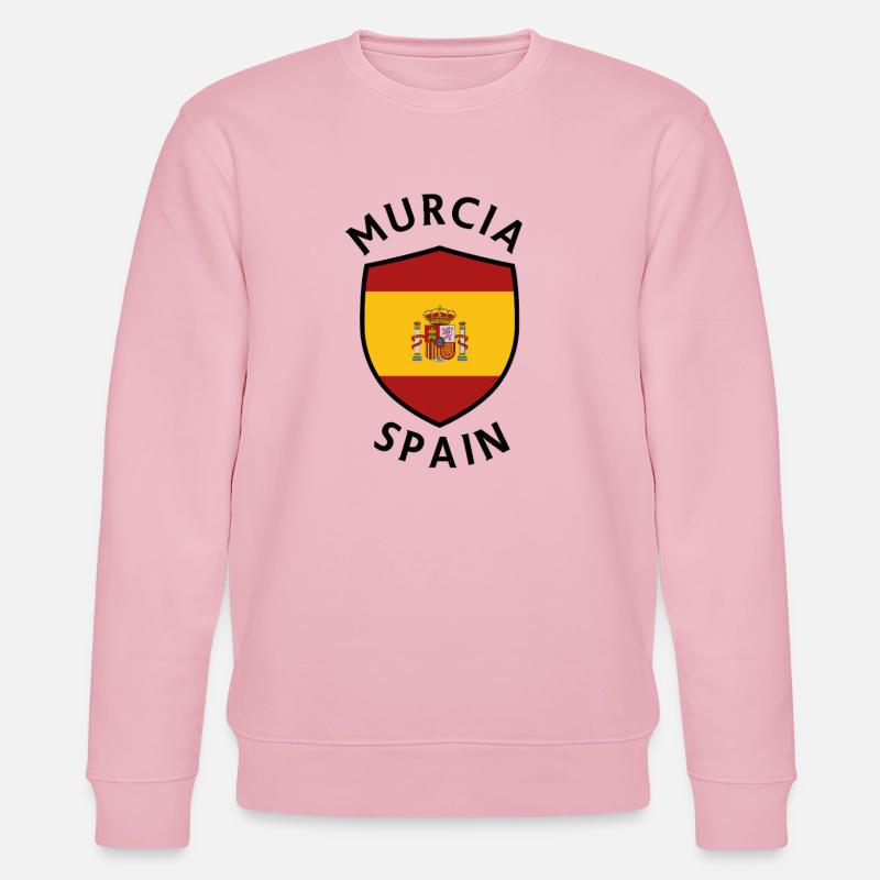 Bouclier de Murcie sous drapeau espagnol - Sweat bio CHANGER Stanley/Stella Unisexe - rose pâle