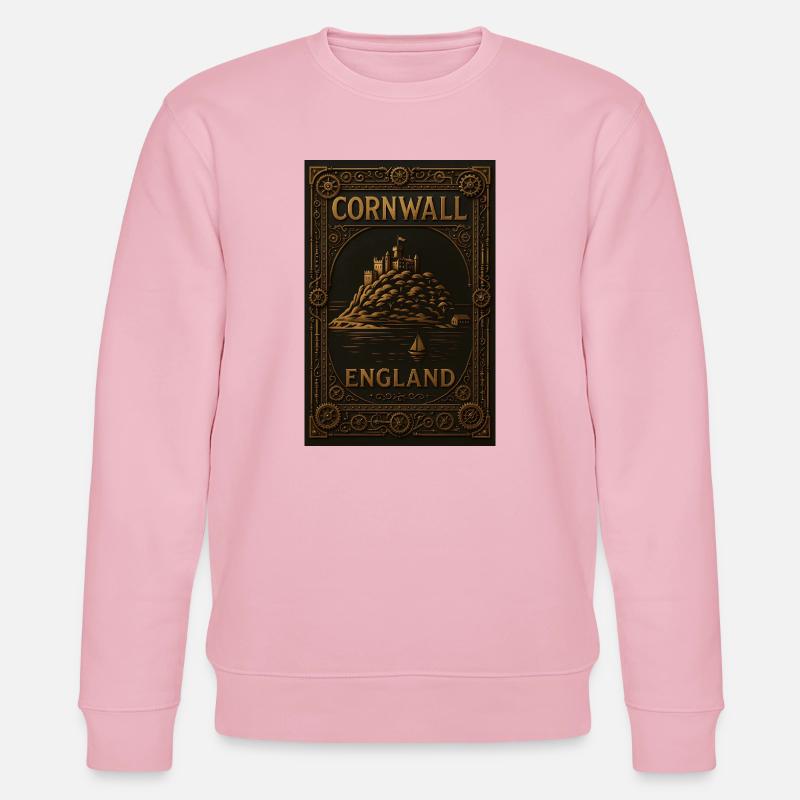 Cornwall England – Steampunk-reiseposter - Stanley/Stella Unisex Bio-Sweatshirt CHANGER  - Hellrosa