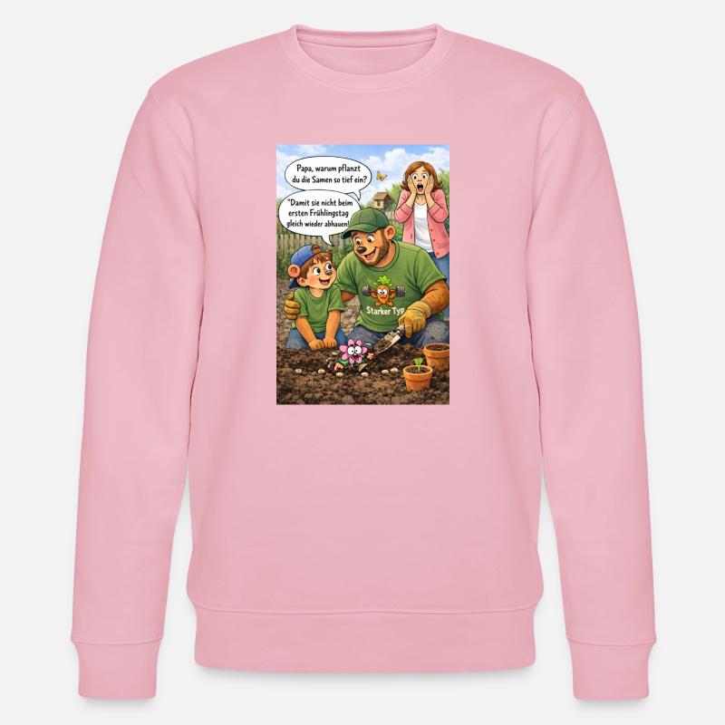 Gartenfreunde Beetspaß - Stanley/Stella Unisex Bio-Sweatshirt CHANGER  - Hellrosa