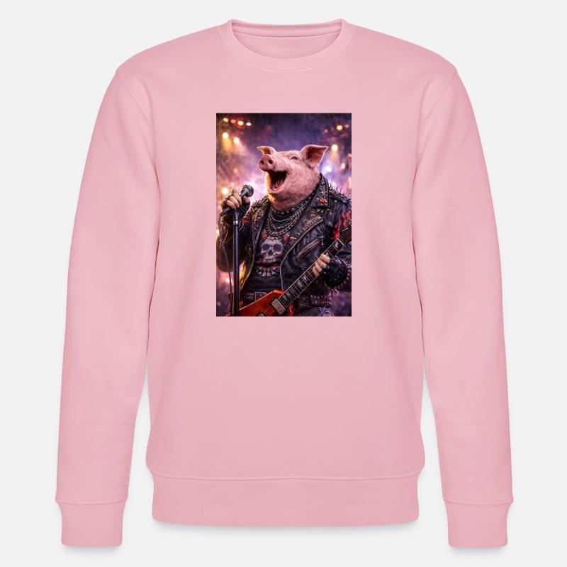 RockyZoo45 - Stanley/Stella Unisex Bio-Sweatshirt CHANGER  - Hellrosa