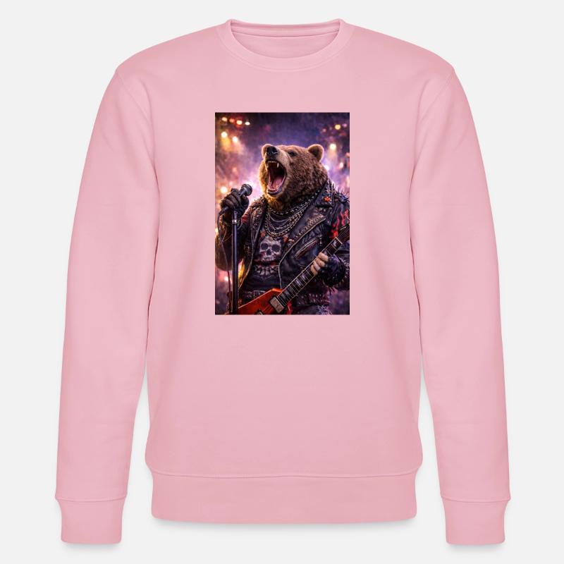 RockyZoo40 - Stanley/Stella Unisex Bio-Sweatshirt CHANGER  - Hellrosa