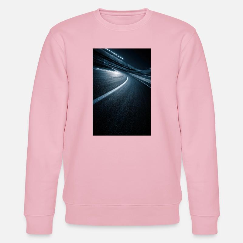 Neonkurve Mitternachtsstraße - Stanley/Stella Unisex Bio-Sweatshirt CHANGER  - Hellrosa