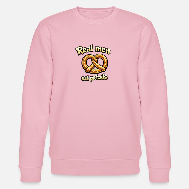 Echte Männer essen Brezeln - Stanley/Stella Unisex Bio-Sweatshirt CHANGER  - Hellrosa