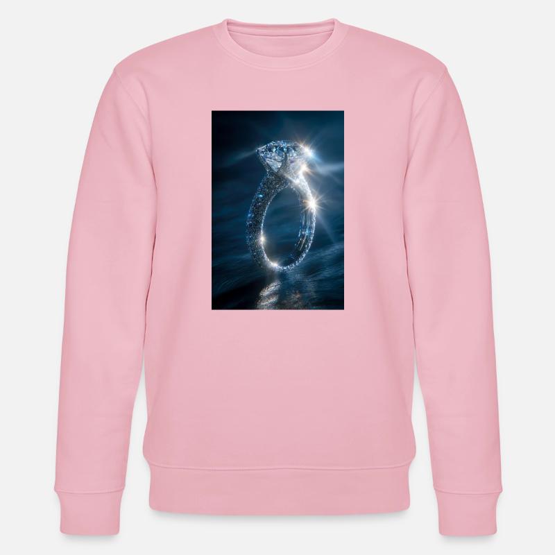 Diamantring-Glanz - Stanley/Stella Unisex Bio-Sweatshirt CHANGER  - Hellrosa