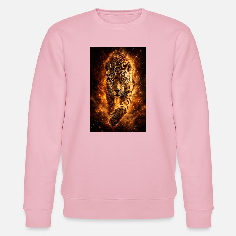 Incendie du léopard - Sweat bio CHANGER Stanley/Stella Unisexe - rose pâle