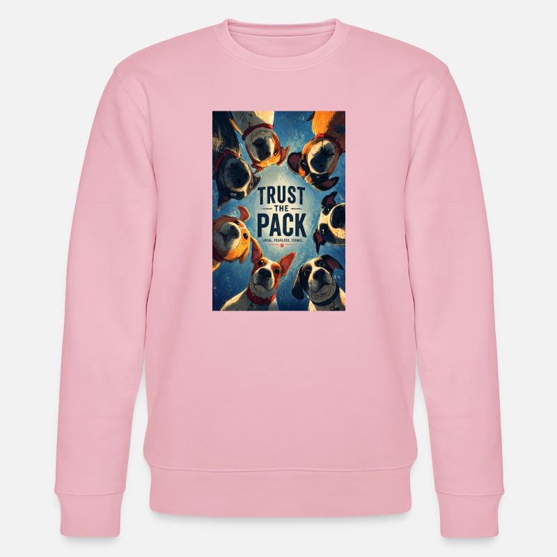 Vertraue dem Rudel. - Stanley/Stella Unisex Bio-Sweatshirt CHANGER - Hellrosa