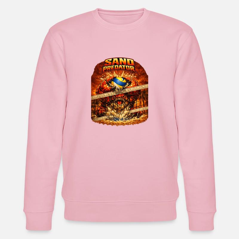 Sand Predator block - Stanley/Stella CHANGER Unisex Organic Sweatshirt - cotton pink
