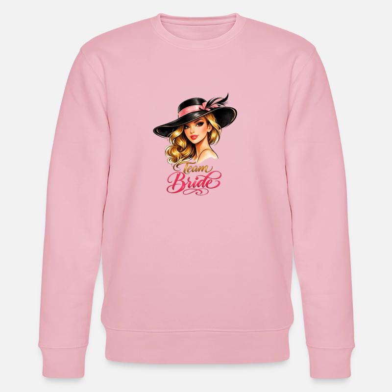Team Bride - Stanley/Stella Unisex Bio-Sweatshirt CHANGER  - Hellrosa