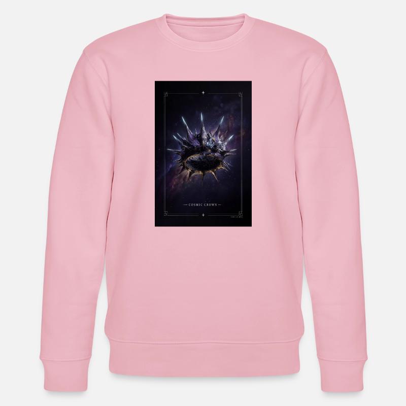 Cosmic Crown Nebula Ring - Stanley/Stella CHANGER Unisex Organic Sweatshirt - cotton pink