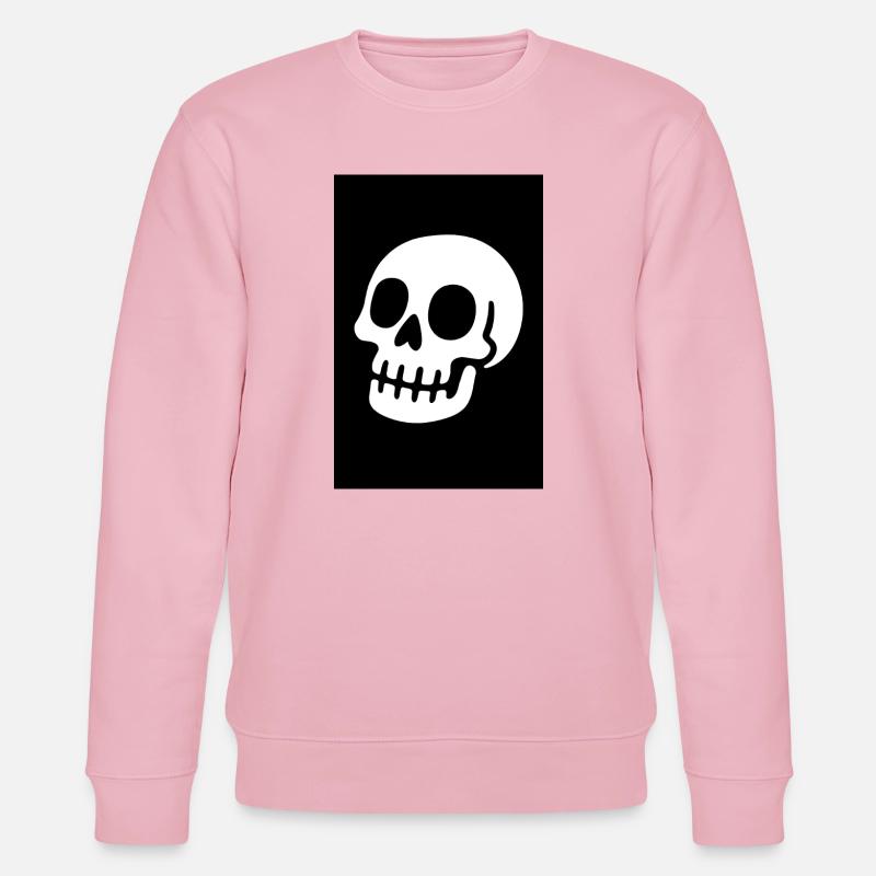 Minimalist_Two-Tone_Skull_Illustration_In_Bold_ - Stanley/Stella Unisex Bio-Sweatshirt CHANGER - Hellrosa