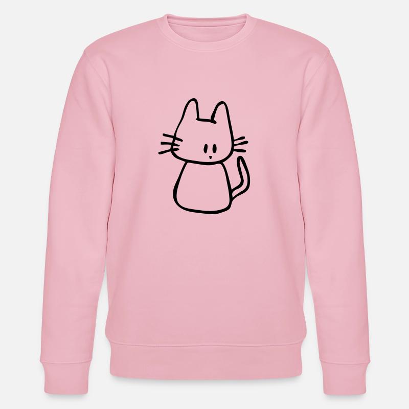 Katze - Stanley/Stella Unisex Bio-Sweatshirt CHANGER - Hellrosa