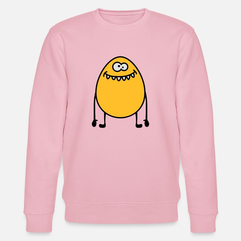 Egg Monster - Stanley/Stella Unisex Bio-Sweatshirt CHANGER  - Hellrosa