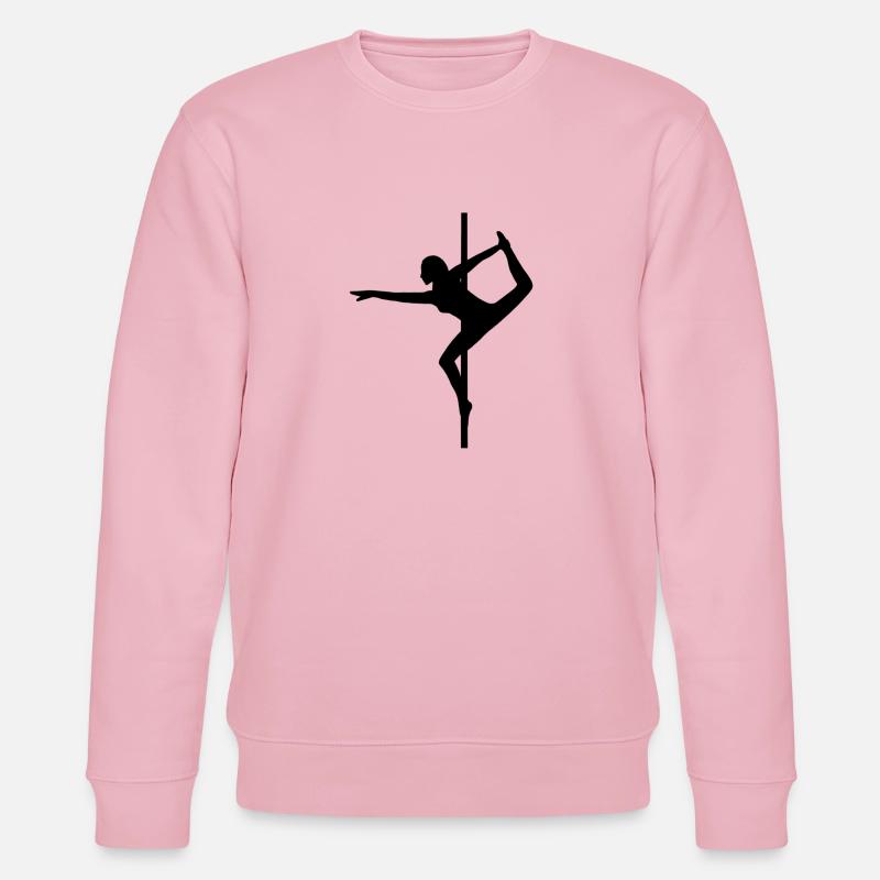 Pole dance pole - Sudadera ecológica unisex CHANGER de Stanley/Stella - rosa claro