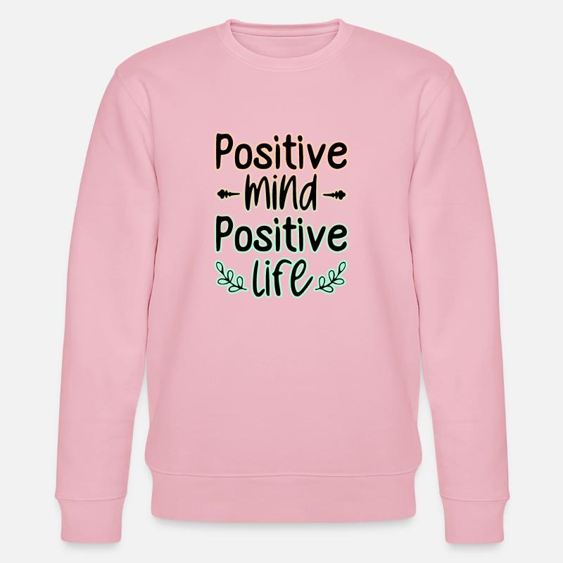 Positiver Geist 🍀 - Stanley/Stella Unisex Bio-Sweatshirt CHANGER  - Hellrosa
