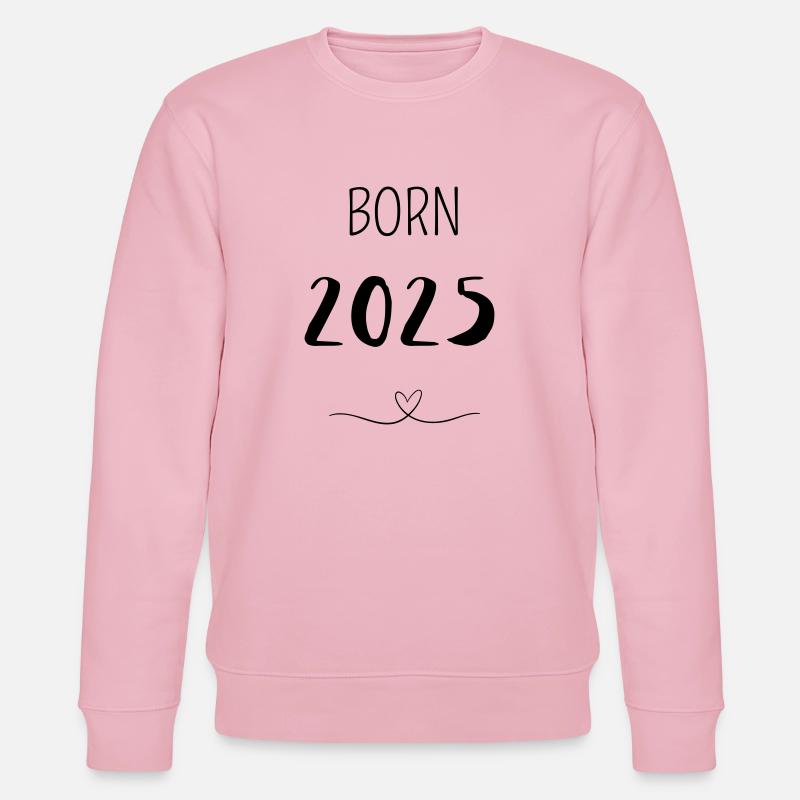 BORN 2025 - Stanley/Stella Unisex Bio-Sweatshirt CHANGER  - Hellrosa